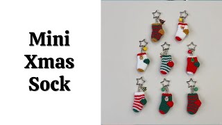 How to Crochet a Mini Christmas Stocking | Easy Holiday Crochet Tutorial for Beginners 🎄🧦