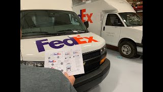 FedEx 2020 Decal Installation