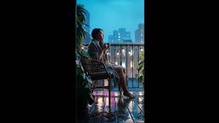 Neon Rain, Silent Rooms  Stillness Between Drops