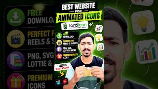 🔥 Secret Website for 1000+ Animated Icons FREE! 🤯 | #youtubeshorts ##shorts