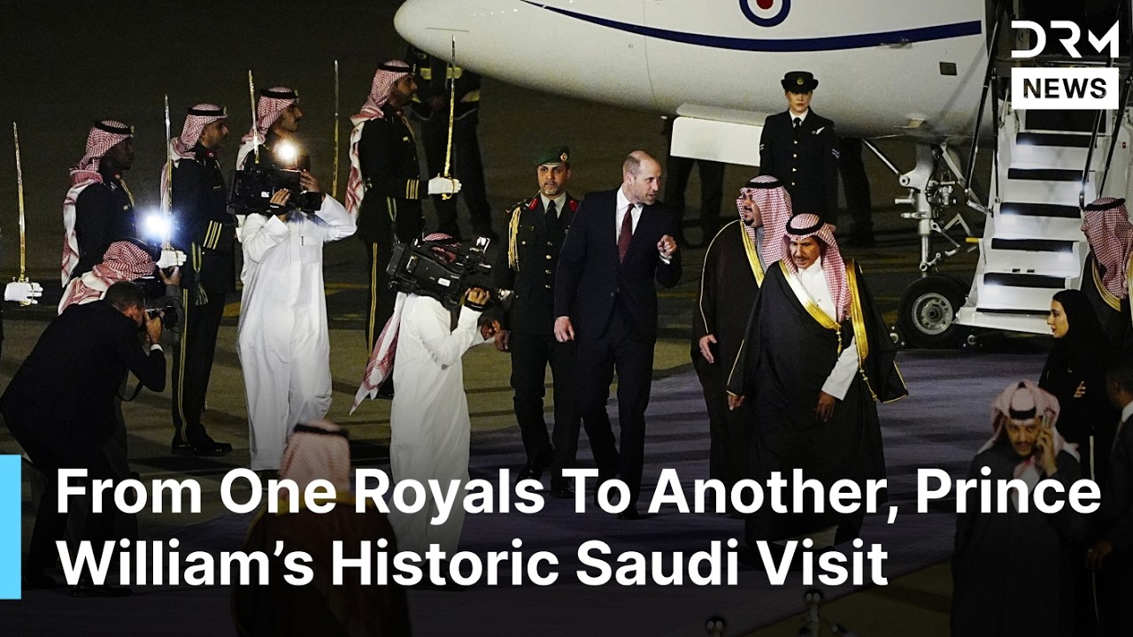 FULL RECEPTION: Prince William Arrives Riyadh Historic First Saudi Visit Royal Welcome | AC1F