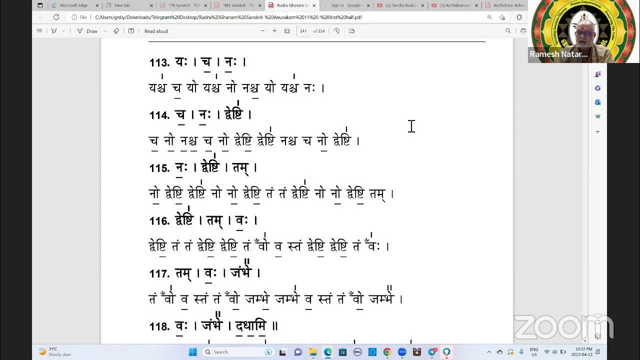 Acchidram and Rudra Ghanam (1011) practiceGRD Iyers GuruCool