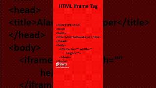 Iframe Tag In HTML - Full Stack Developer Course - kaashiv infotech reviews for freshers #kaashiv