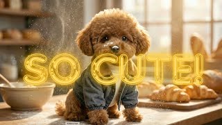 The Cutest Mini Baker A Little Puppys Cozy Day In The Bakery