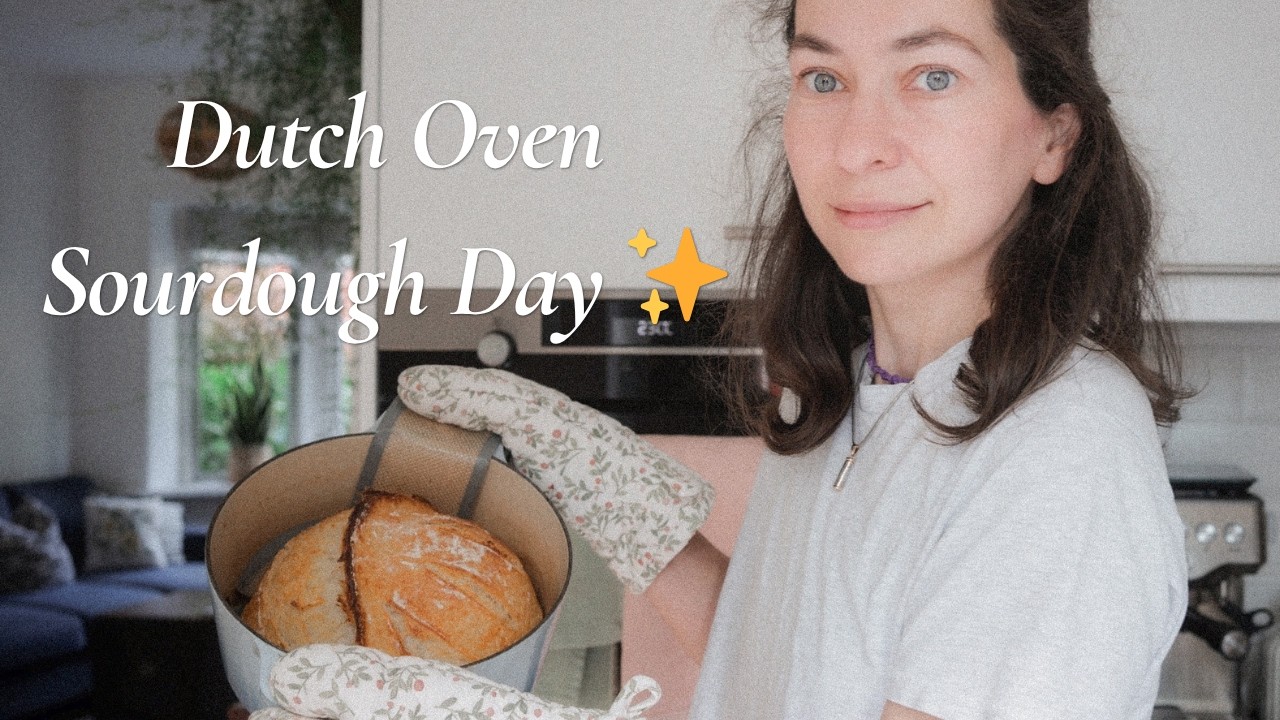 Sourdough in the Dutch Oven + Slow Morning Routines | Cozy Home Vlog