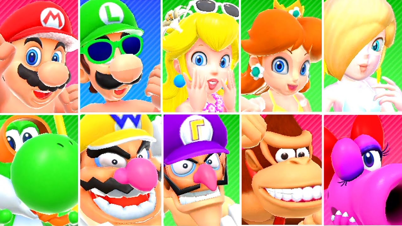 マリオパーティスーパースターズ】ビーチでの特別なビキニ衣装