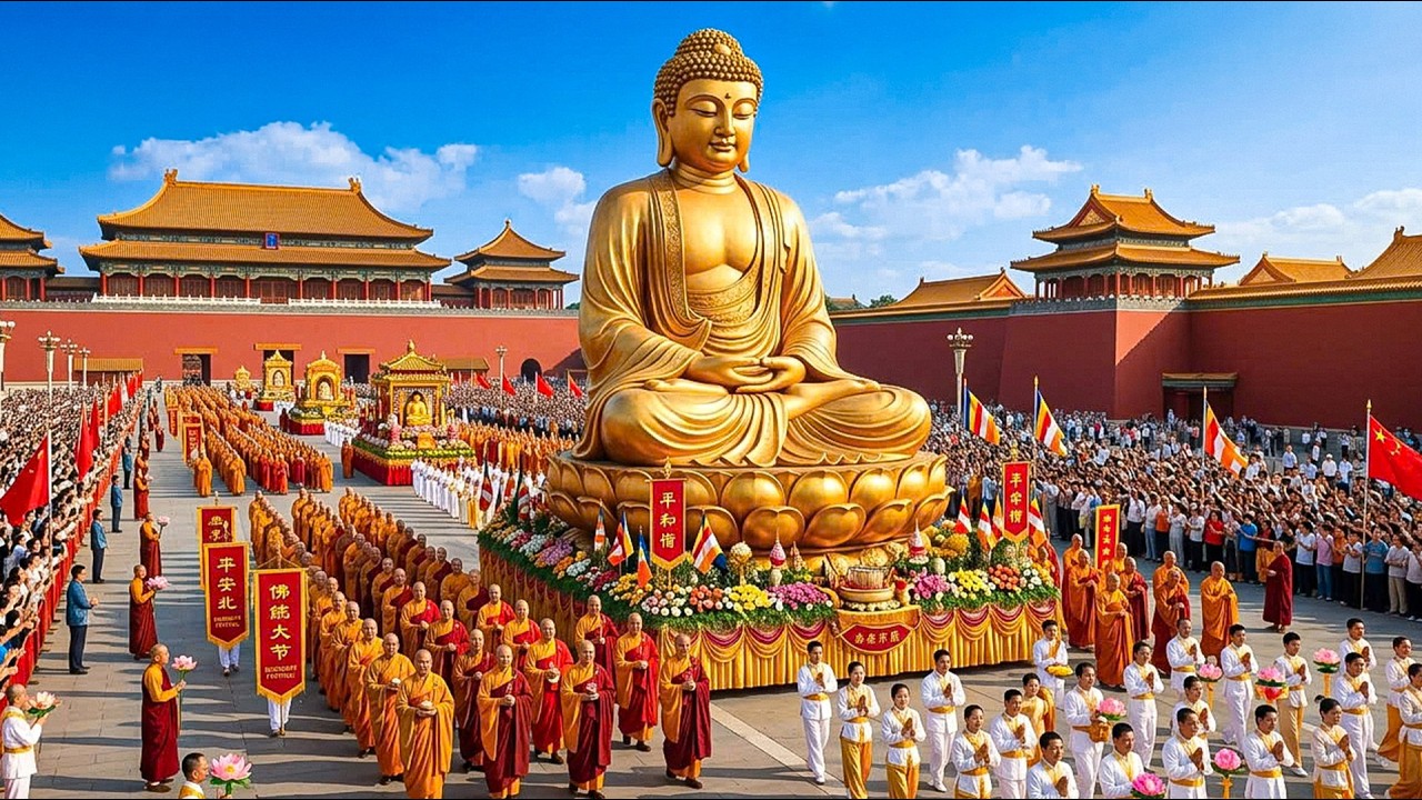 Buddhist Grand Parade Beijing China 2026 | Massive Buddha Procession ...