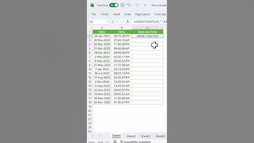 Excel Time Hack: Combine Date and Time like a PRO! 🚀#shorts