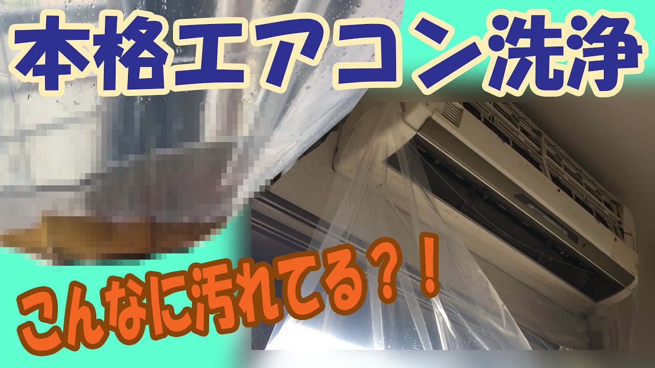 自宅で業者並みのエアコン洗浄ができるカビッシュトレールを使ってみた 汚れ注意 Youtube