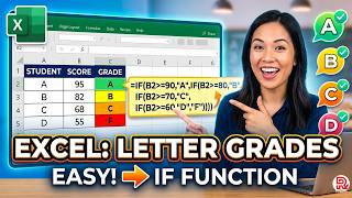 የተማሪዎችን Letter Grade በቀላሉ እንዴት እንደሚሰራ ላሳያችሁ | How to do student letter Grade using IF Function