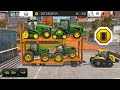 Transport JOHN DEERE Tractor With Double Loader & Challenger Tractor | Fs18 Multiplayer Gameplay
