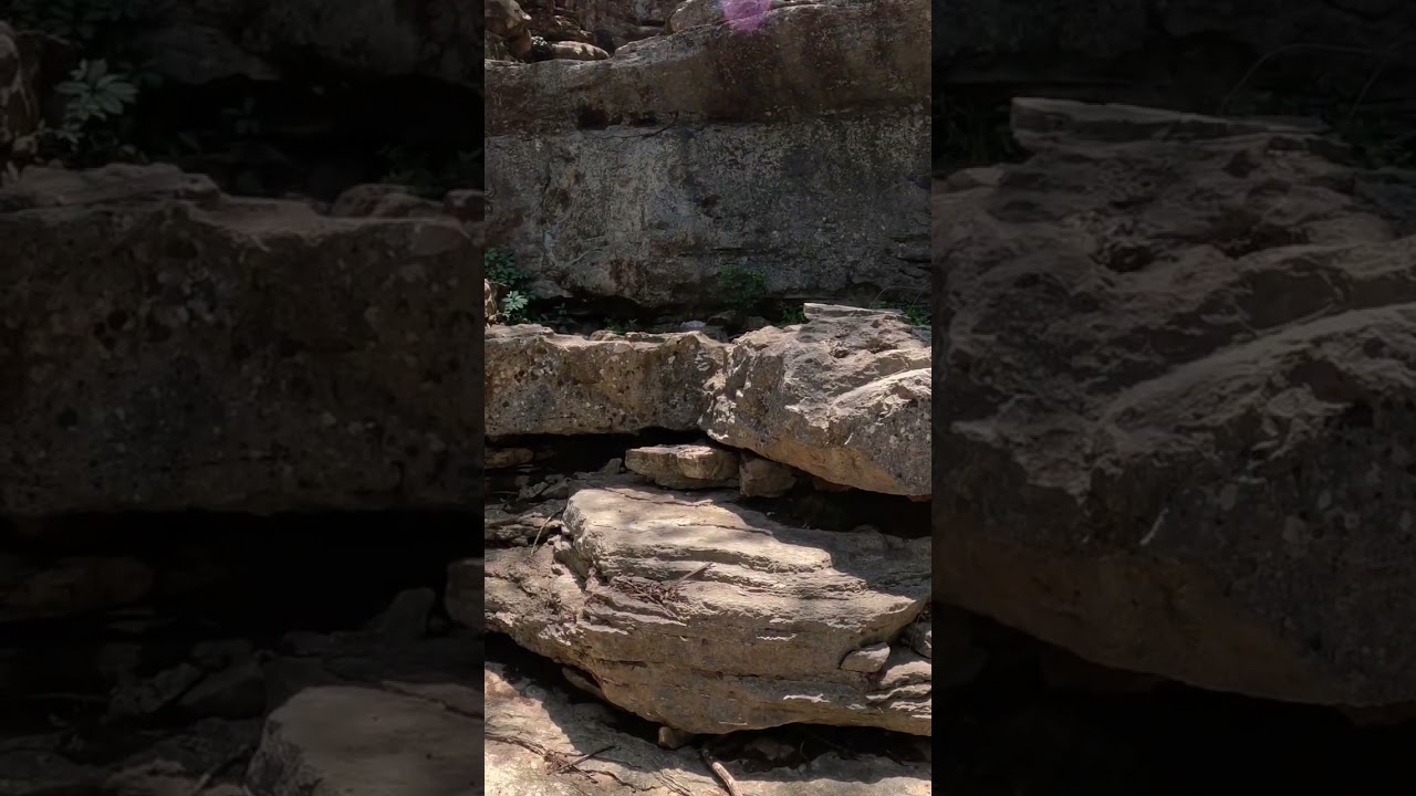 Exploring a secret pour off at Colorado Bend State Park!