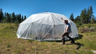 How to Install Your Geodesic Ziptie Dome Greenhouse Plastic