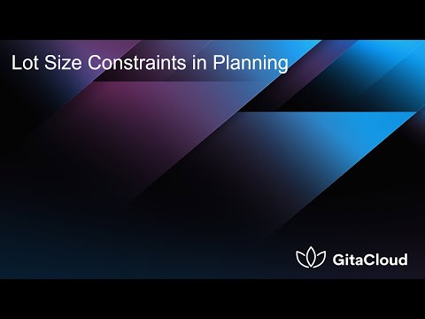 Lot Sizes - Part 1 - SAP IBP Explainer Video from GitaCloud