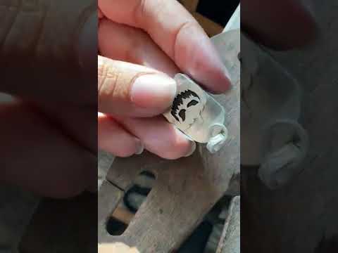 Metalsmithing a Howlite Ghost Necklace #shortsvideo #halloween #jewelry
