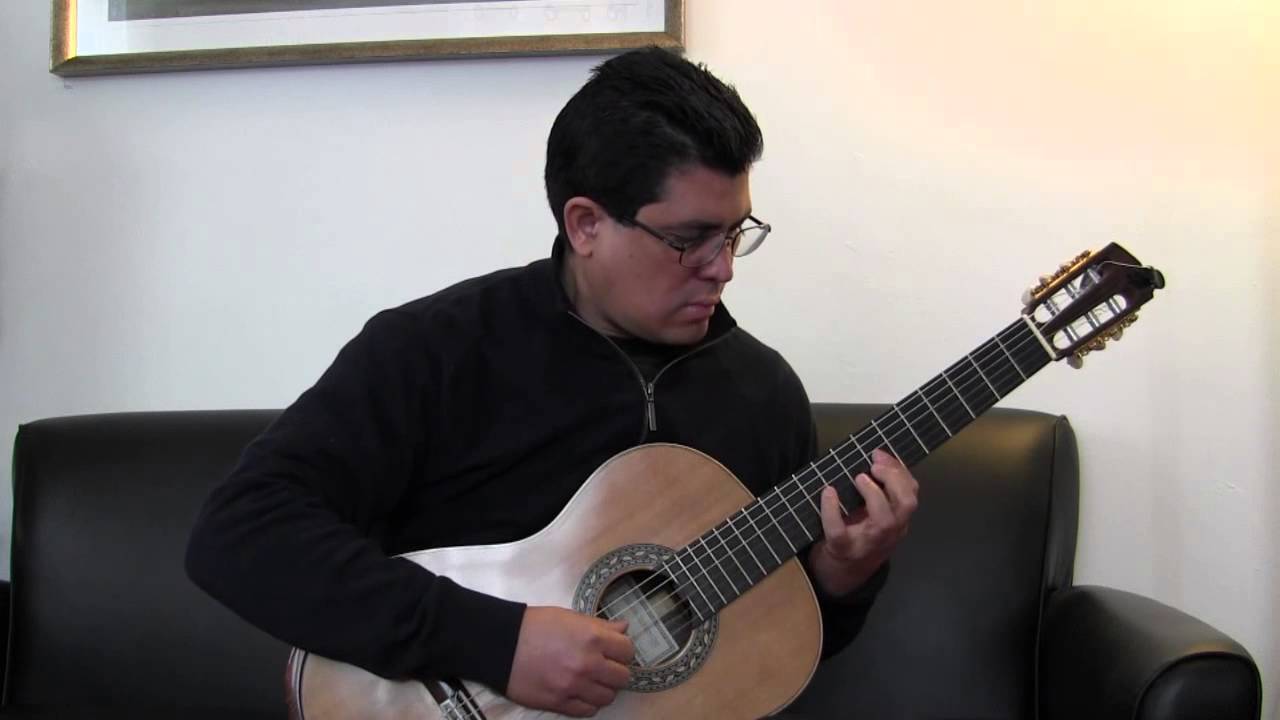 Classical Guitarist, "Poem 1 for guitar", composer Rafael Scarfullery