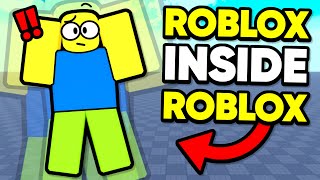 making a roblox game inside a roblox game...