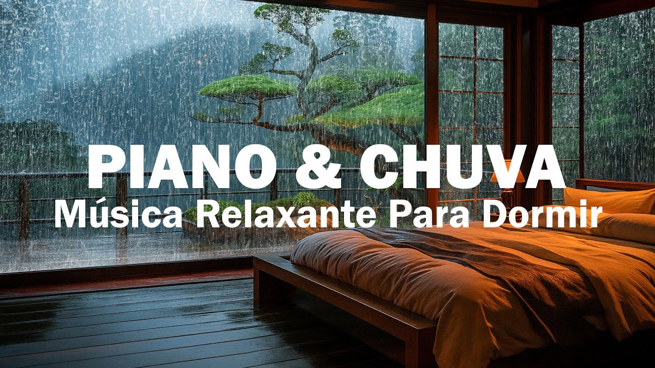 Música Relaxante para Dormir – Sons de Chuva e Piano Suave para Alívio ...