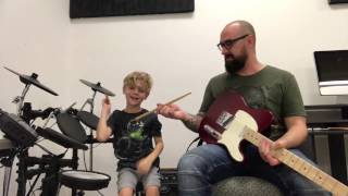 5 year old drummer kills it!
