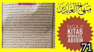 Ngaji kitab minhajul Abidin bag 71