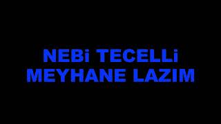 Nebi Tecelli Meyhane. Lazim