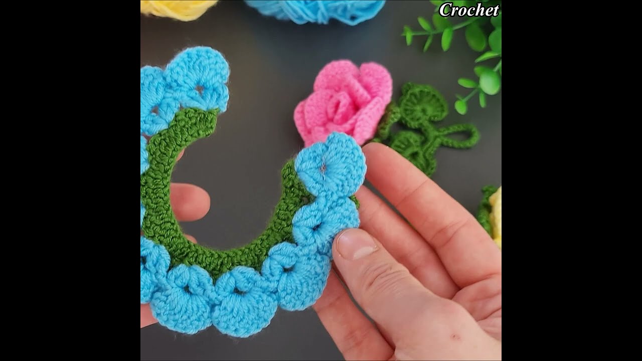 This Crochet Mini Rose Keychain SELLS FAST 💰 Super Easy & Cute