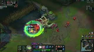 Chogath Penta Full Tank Almost Solo Missing A Cannon Minion At The End, Very Epic