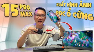 Thử Cắm Tất Cả Thiết Bị Vào Cổng Usb-C Của Iphone 15 Pro Max Xuất Hình Ảnh, Đọc Ổ Cứng