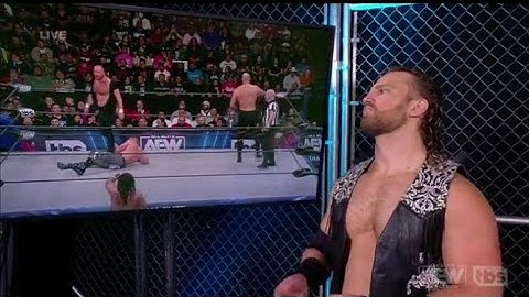 AEW Dynamite 2/15/2023 - Hangman Page Watches The Jon Moxley Match In The Backstage Area