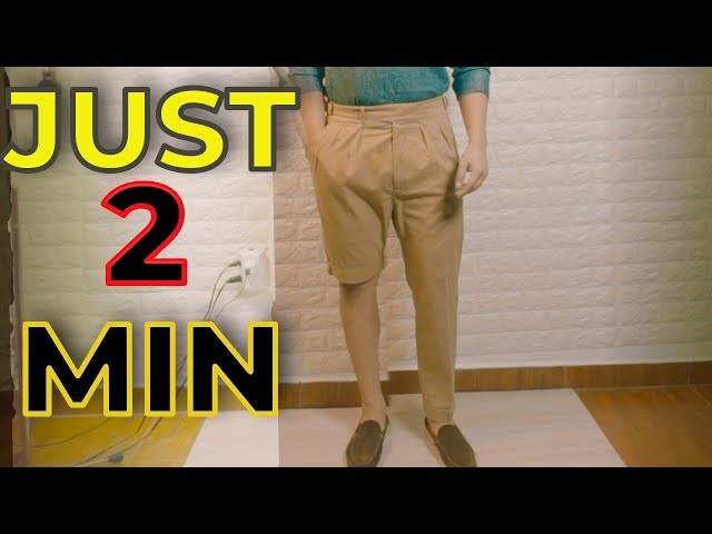 dress pants into shorts How to Cut Pants into Shorts Heather Handmade