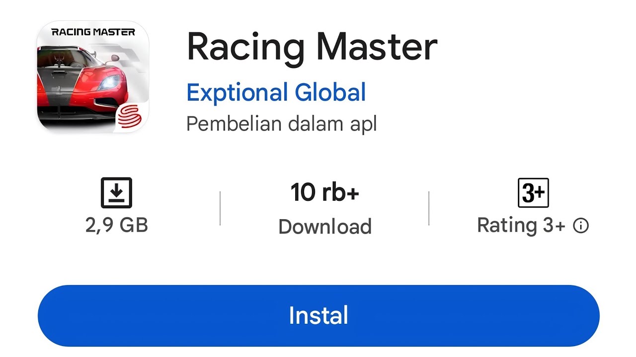 RACING MASTER Release! Bisa Download di Playstore Sekarang (Android/iOS ...