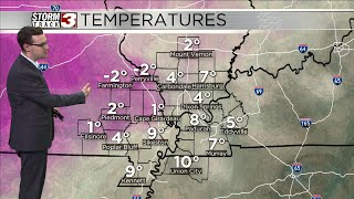 Dangerously cold day expected with partly cloudy skies