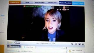 Video Chat with Alexz Johnson 28/03/11 (2/2)