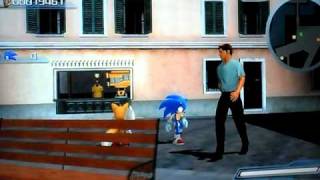 Sonic 2006 Newspaper man glitch [PS3]