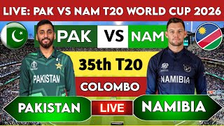 Stan Vs Namibia Match Pak Vs Nam T20 World Cup Match Live Stye Score