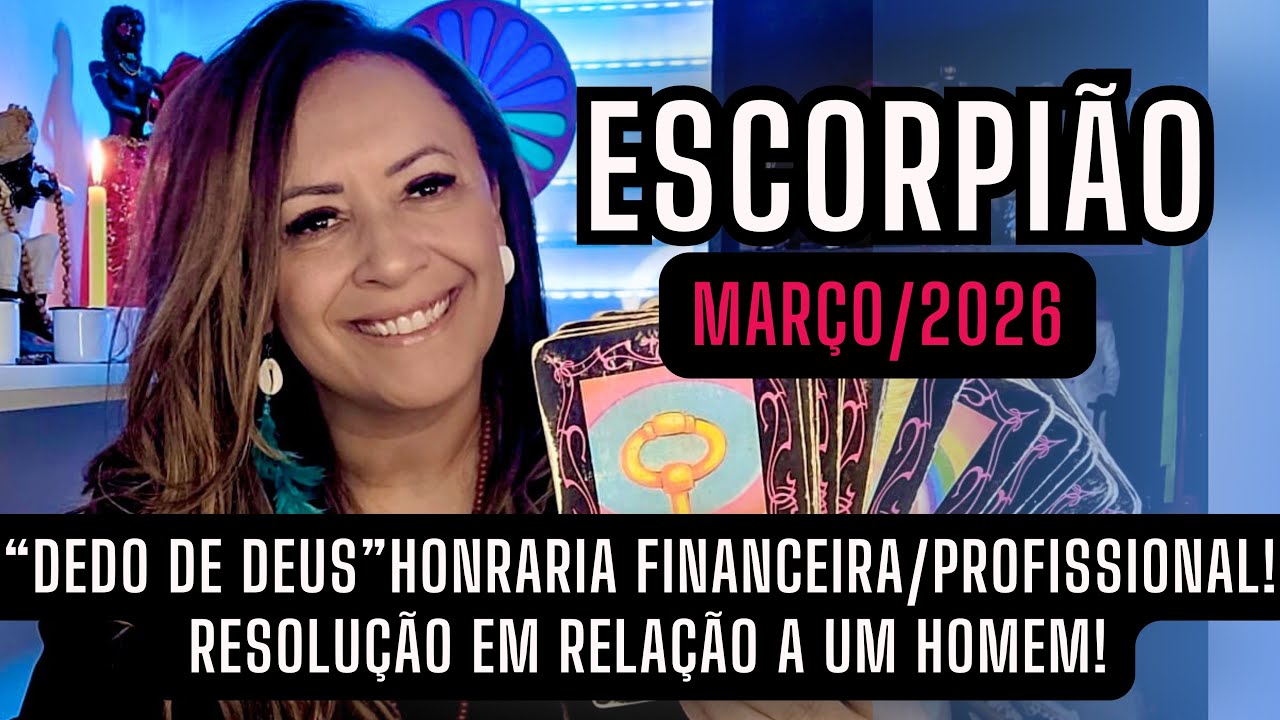 ESCORPIÃO ♏️ DEDO DE DEUS “HONRARIA FINANCEIRA/PROFISSIONAL”! RESOLUÇÃO EM RELAÇÃO A UM HOMEM!