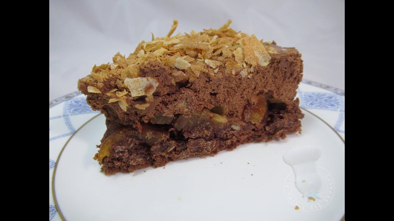 Recette du gâteau crousti fondant choco poires