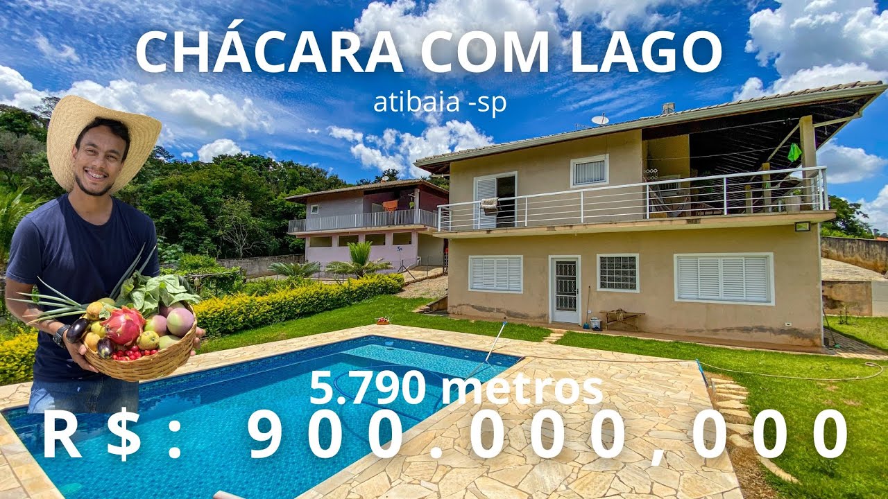 CHÁCARA COM LAGO E POMAR PRODUZINDO, A VENDA EM ASSOCIAÇÃO | ATIBAIA SP | 2 IMÓVEIS EM 1 VÍDEO