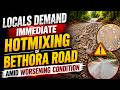 Locals Demand Immediate Hotmixing of Bethora Road Amid Worsening Condition