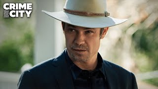 Raylan Gives Quarles 24 Hours to Clear Out | Justified (Timothy Olyphant)