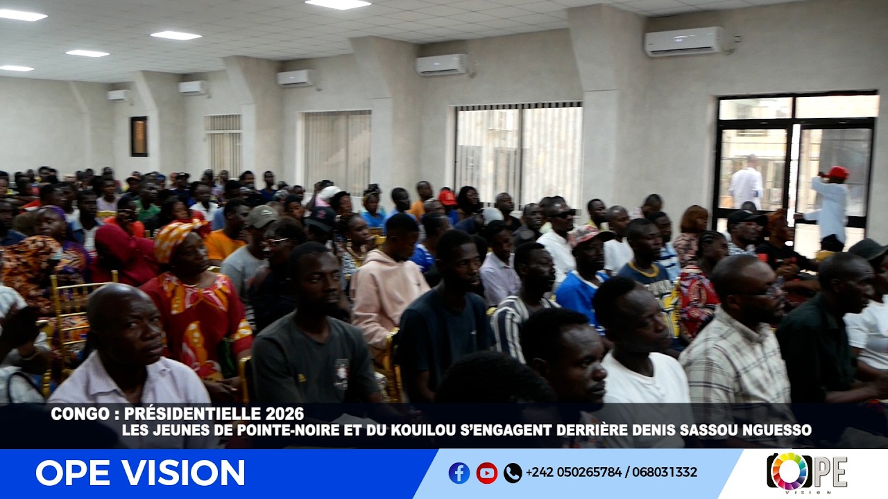 CONGO : LES JEUNES DE POINTE NOIRE ET DU KOUILOU S’ENGAGENT DERRIÈRE DENIS SASSOU NGUESSO