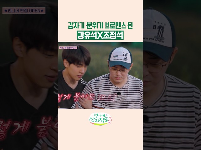 조정석이랑 강유석 무슨 사이야???? #언니네산지직송3