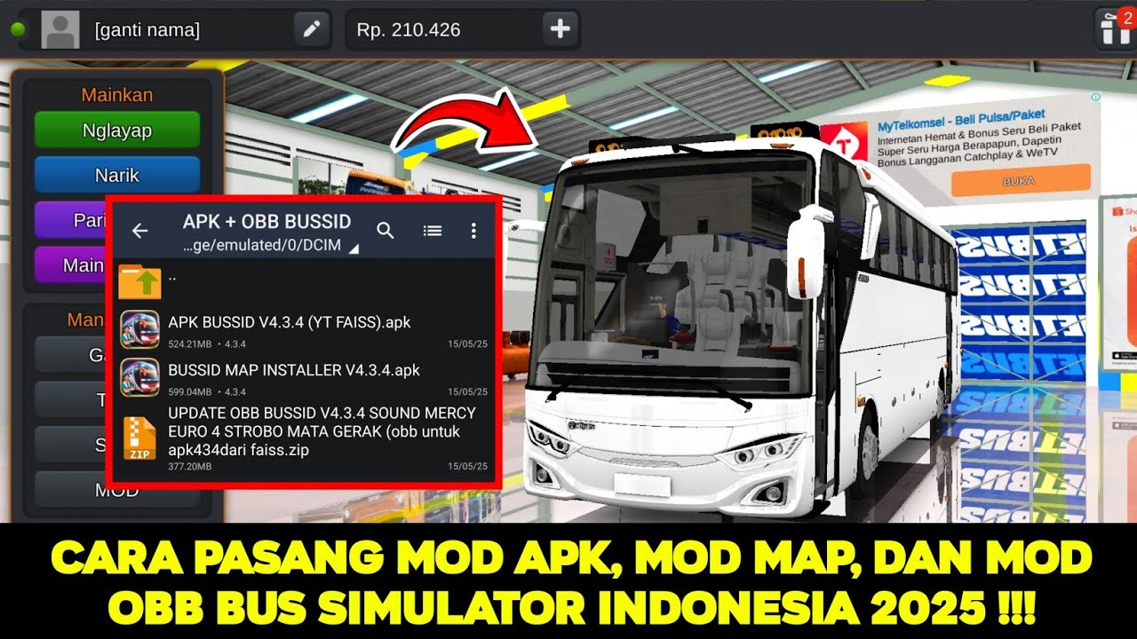 Cara Pasang Mod Apk, Mod Map, dan Mod Obb Bus