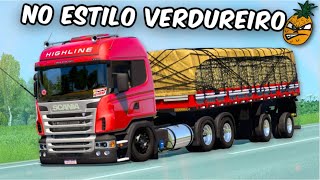 FIZ UM CONJUNTO VERDUREIRO NO ETS2 COM MODS GRÁTIS