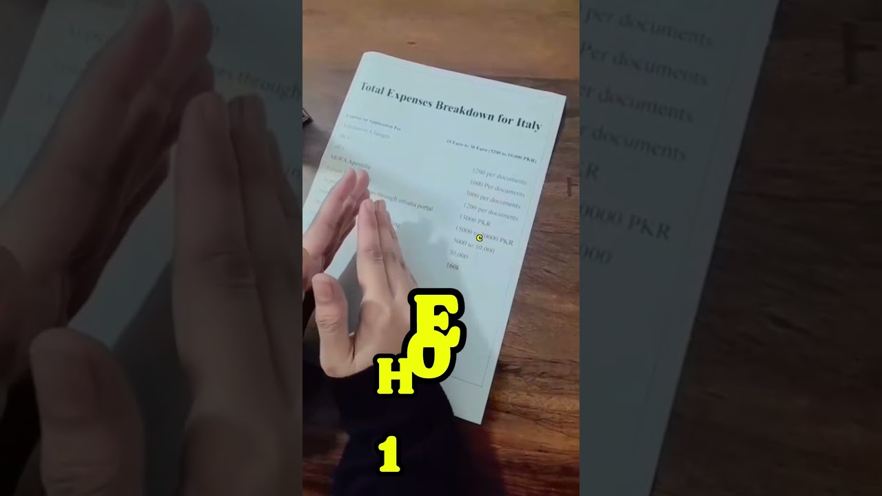 italy admission expense for pakistani students | 