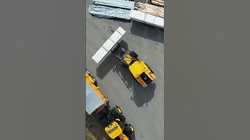 JCB 419K wheel loading shovel loading timber