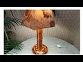 Marchetaria, COMO FAZER UM ABAJUR DE MADEIRA. Parte - 2  FINAL ( how to make a wooden table lamp )