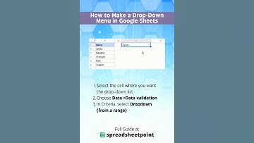 How to Make a Multiple-Selection Drop-Down Menu in Google Sheets