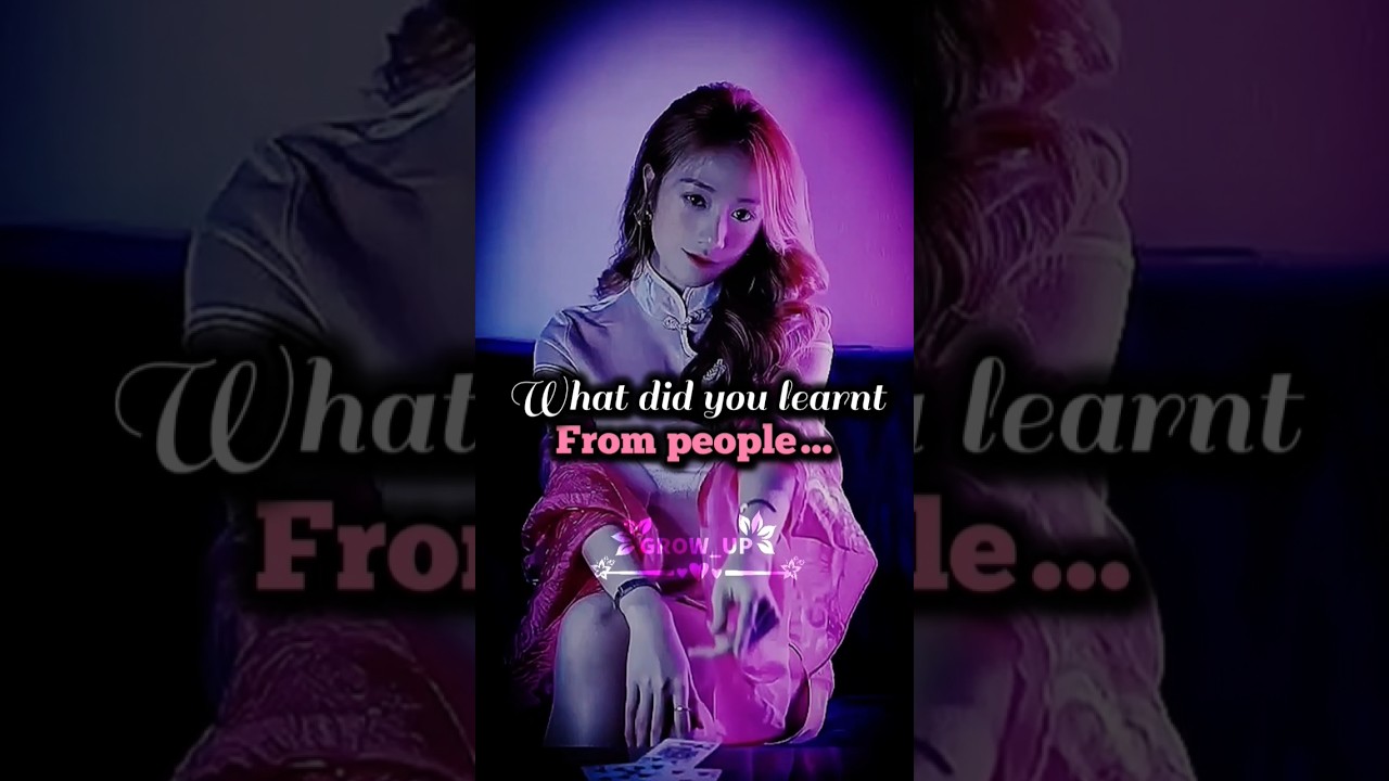 What Did You Learn From People? 🤔 Life Lessons From Humans | Powerful Motivational Short 