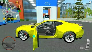 Yellow Camaro Drive Car Simulator 2 - Taxi Job - Android Gameplay